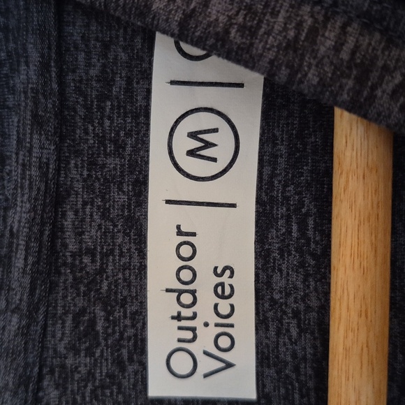 Outdoor Voices CloudKnit Hoodie Charcoal Grey Space Dye Size Medium - Picture 8 of 9
